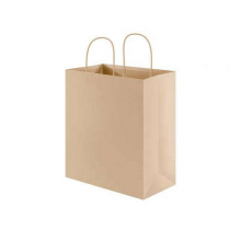 Recyclable Feature Handle packing shopping Brown Kraft Paper Bags